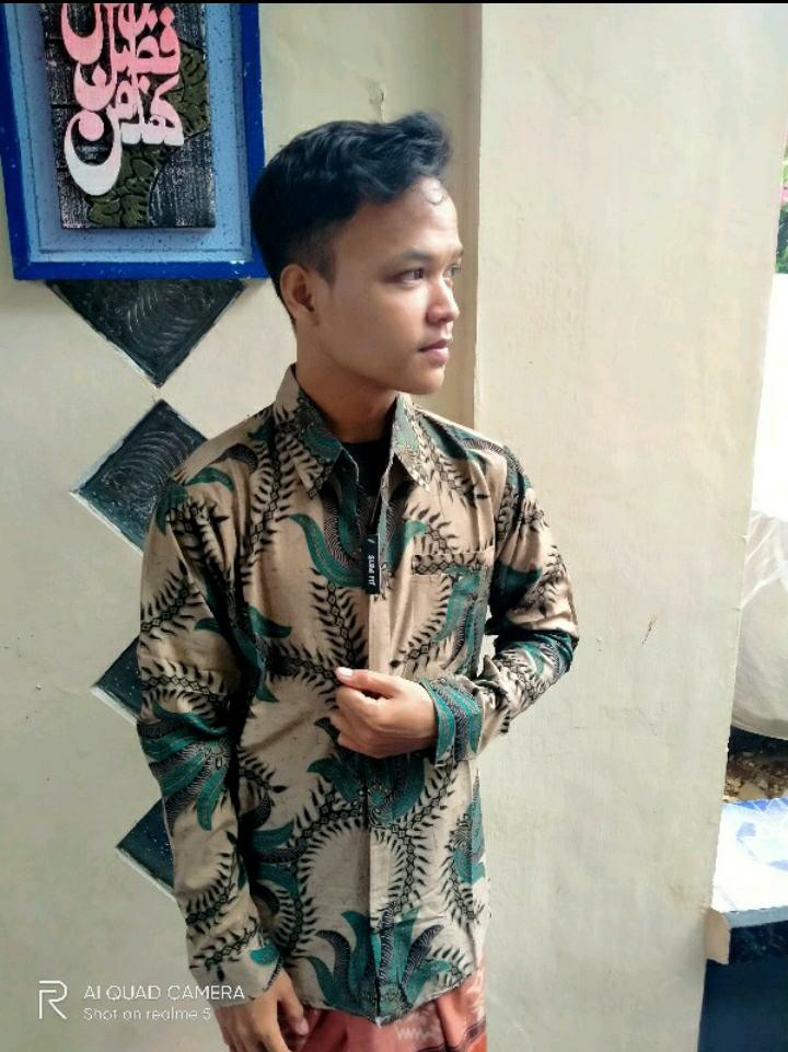 Agrapana Batik Slim Fit Batik Premium Kemeja Baju Batik Pria Lengan Panjang