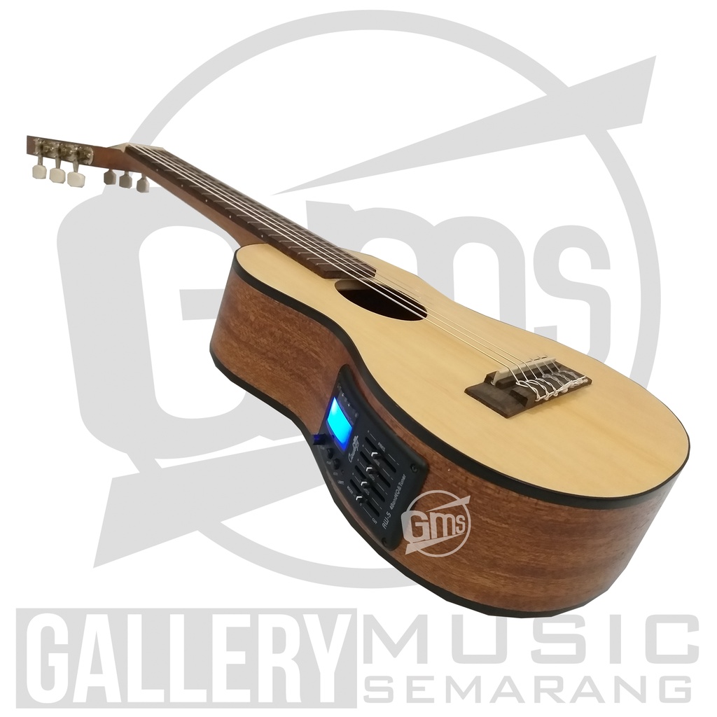 ORIGINAL!!! Guitalele Elektrik Import Merk Cowboy GK-6 NA GK 6NS Equalizer Tuner Cowboy AW-5