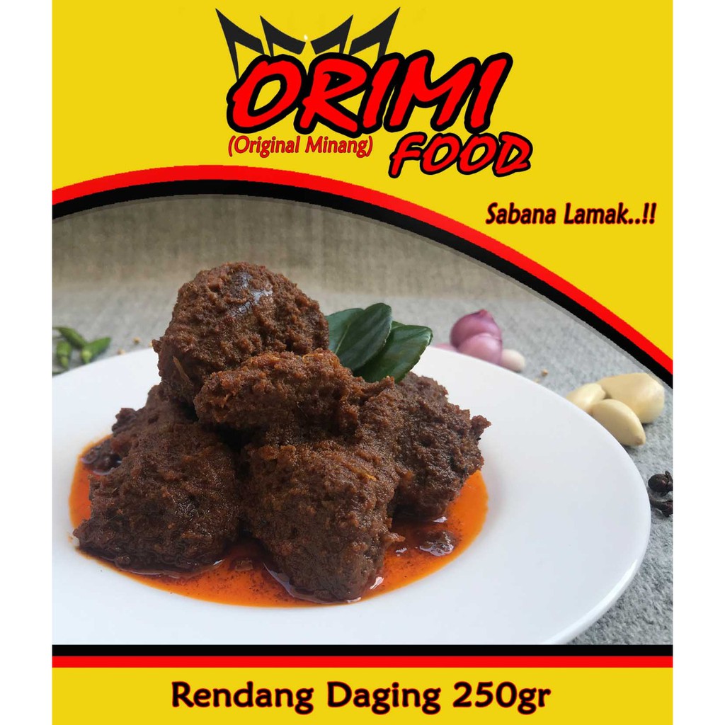 

Rendang Daging ORIMI 250gr - 500gr - 1000gr