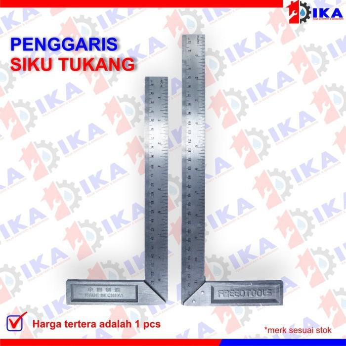 

Siku Tukang 12 Inch / Alat Garis Ukur / Penggaris Besi Bangunan Murah - Siku Tukang 10