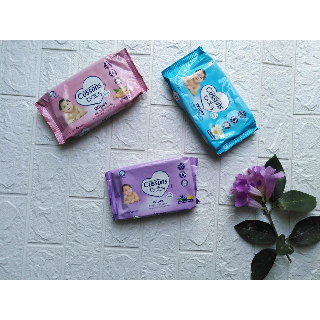 Cussons Tissue Baby Wipes Tisu Basah Bayi Isi 50 sheet