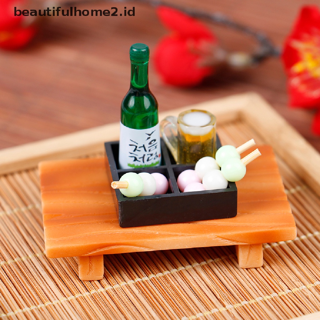 (Beautifulhome2.Id) 1 Set Mainan Miniatur Sushi Jepang Untuk Aksesoris Rumah Boneka