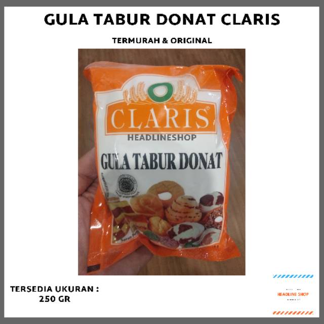 

Gula Tabur Donat CLARIS 250 gr Original