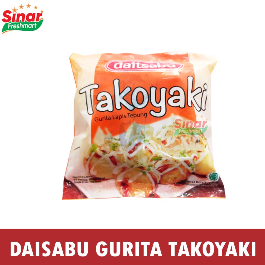

[SINAR.FRESHMART] DAITSABU TAKOYAKI GURITA LAPIS TEPUNG [250gr]