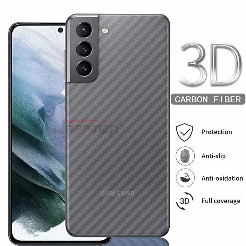 SAMSUNG S20 FE S21 FE S21 S21+ S21 ULTRA S20 S20+ S20 ULTRA ANTI GORES BELAKANG BACK PROTECTOR SKIN CARBON GARSKIN KARBON TRANSPARAN ANTI JAMUR