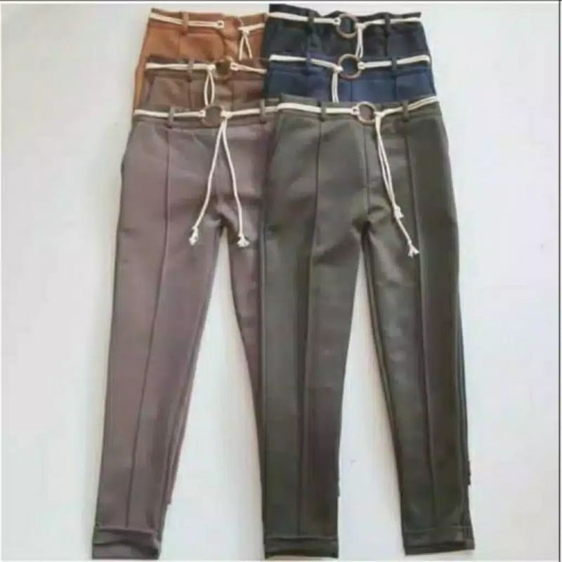 Baggy Scuba Cassa Belt / LIZZY PANTS SCUBA FREE BELT CELANA WANITA