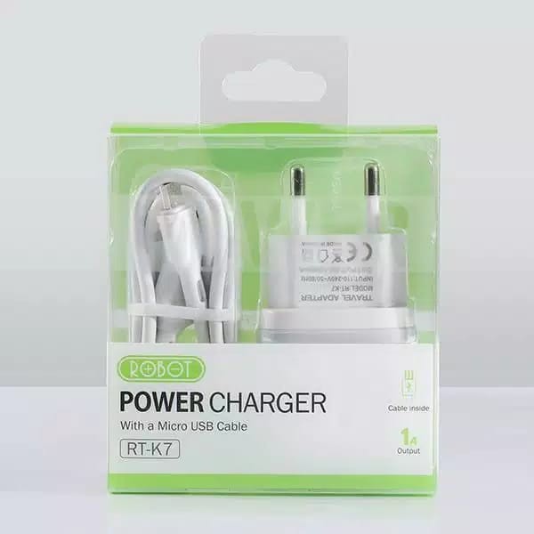 A*    Robot RT-K7 Adaptor Power Charger 5V/1A With Cable Micro USB