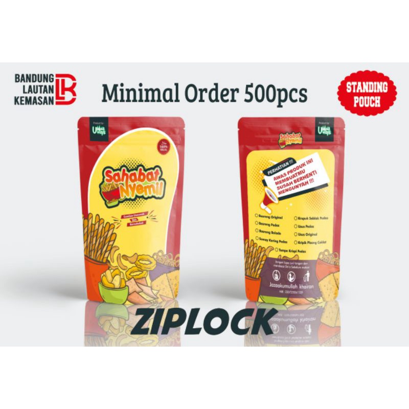 ZIPPER/ZIPLOCK STANDING POUCH CUSTOM