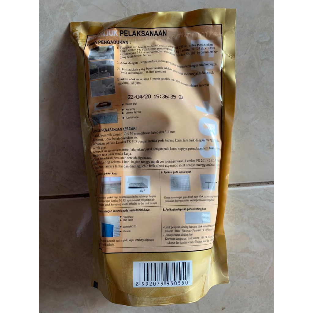 Lemkra Waterproofing Amflex Fk 103 Grey 1kg Shopee Indonesia