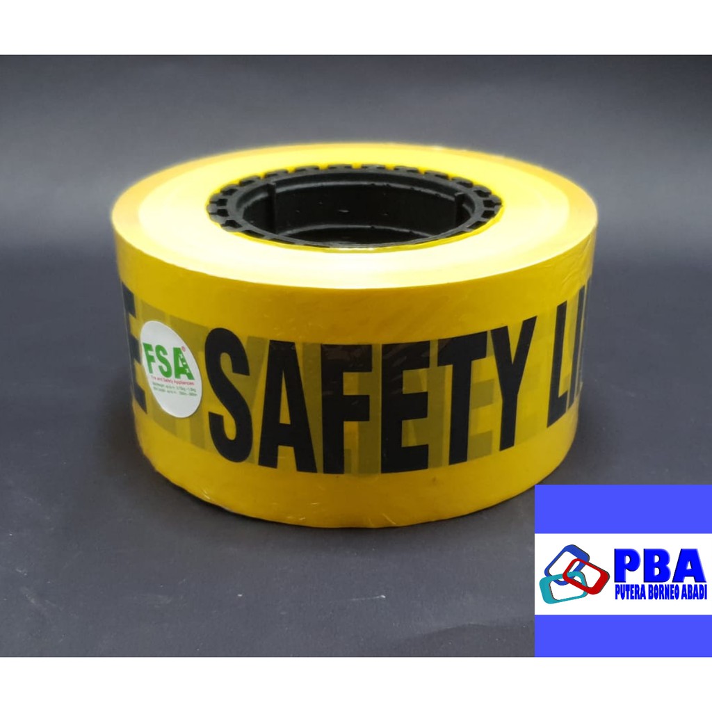 Barricade Line/Safety Line/Police Line 3"x300m (Tulisan: SAFETY LINE)