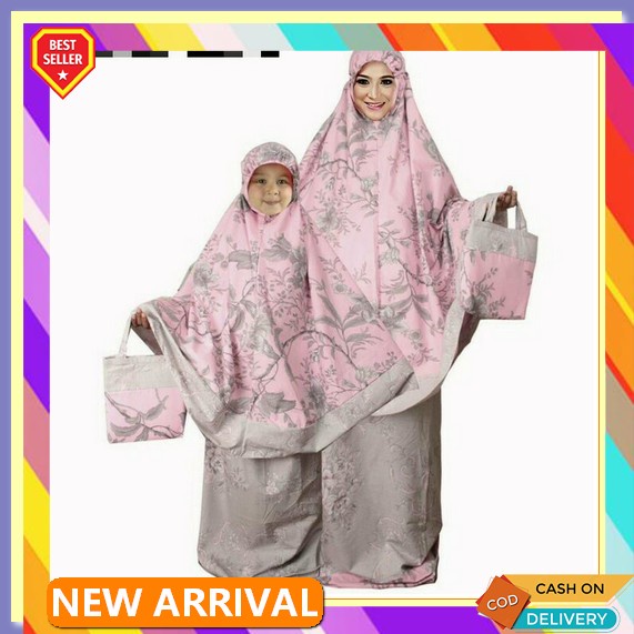 Mukena Plisket Couple Ibu Dan Anak Thn Mewah Katun Adem Jumbo Terbaru2021 Mewah Couple Murah Terbaru