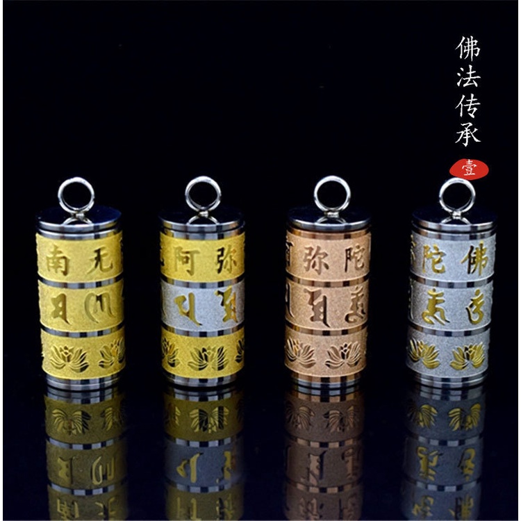 Kalung Liontin Leng Yang Zhou Tabung Bisa Di Buka / Kalung Buddha Shurangama Tibet Premium Stainless