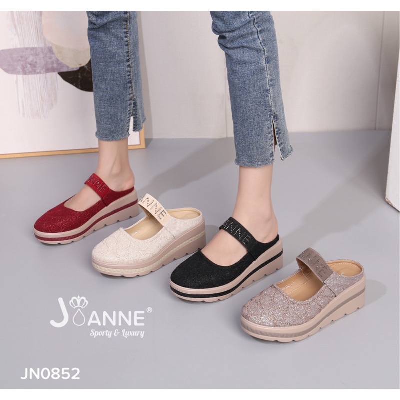 RESTOCK! [ORIGINAL] JOANNE Slop Wedges Shoes Sepatu Wanita #JN0852