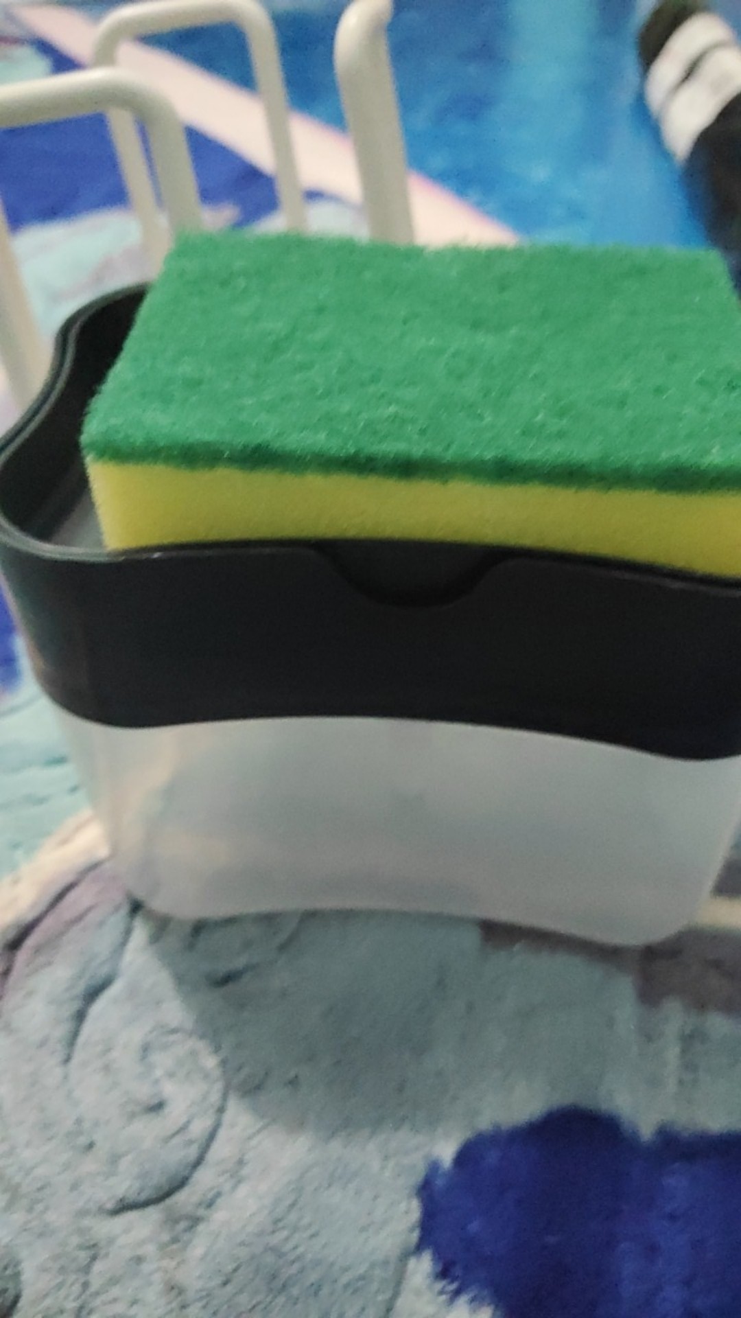 Cr Cm-h31 Pump Dispenser Sabun Cuci Piring Busa Tempat Pompa Sabun Holder Spons Peralatan Dapur