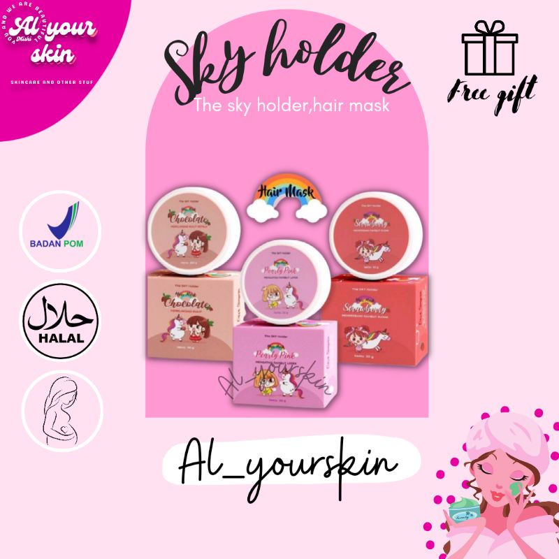 [FREE SHOWER CAP] HAIR MASK BY THESKYHOLDER MASKER RAMBUT