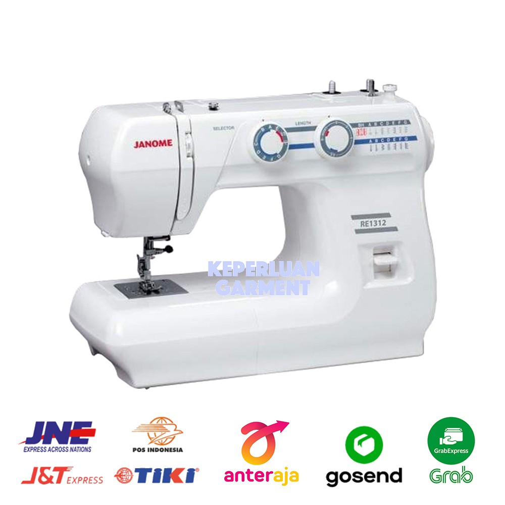 Jual Mesin Jahit JANOME RE 1312 / RE1312 (Portable & Multifungsi) Shopee Indonesia
