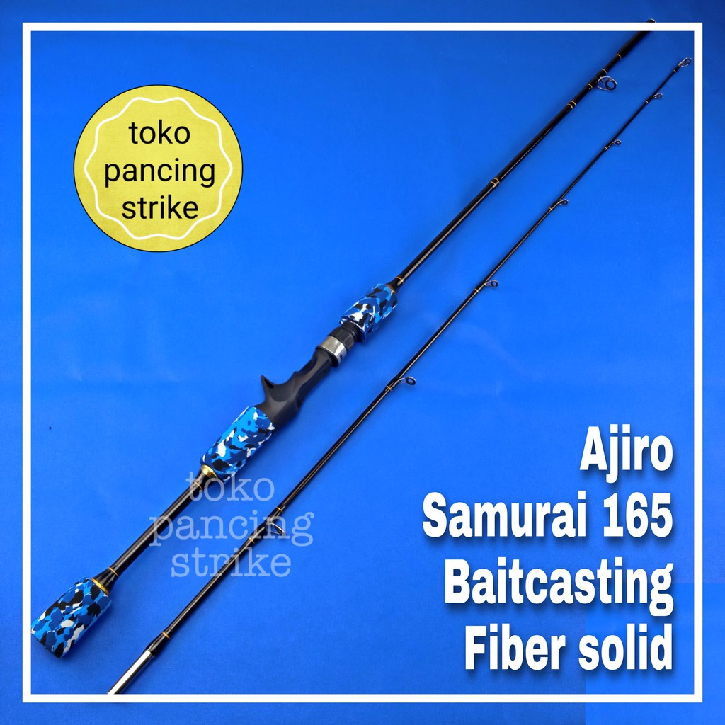 joran bc spinning baitcasting fiber solid ajiro samurai 165 cm