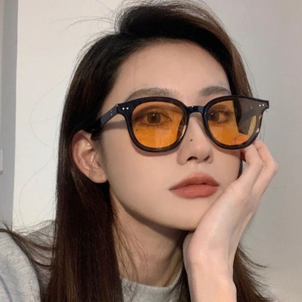 Gm Kacamata Hitam Gaya Korea Untuk Wajah Bulat