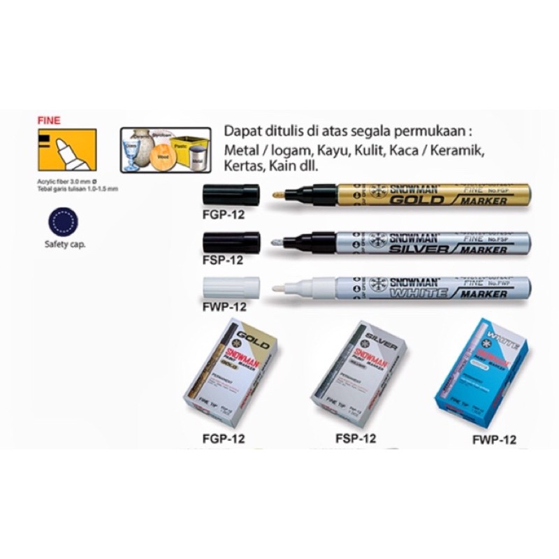 

Snowman Paint Marker FINE