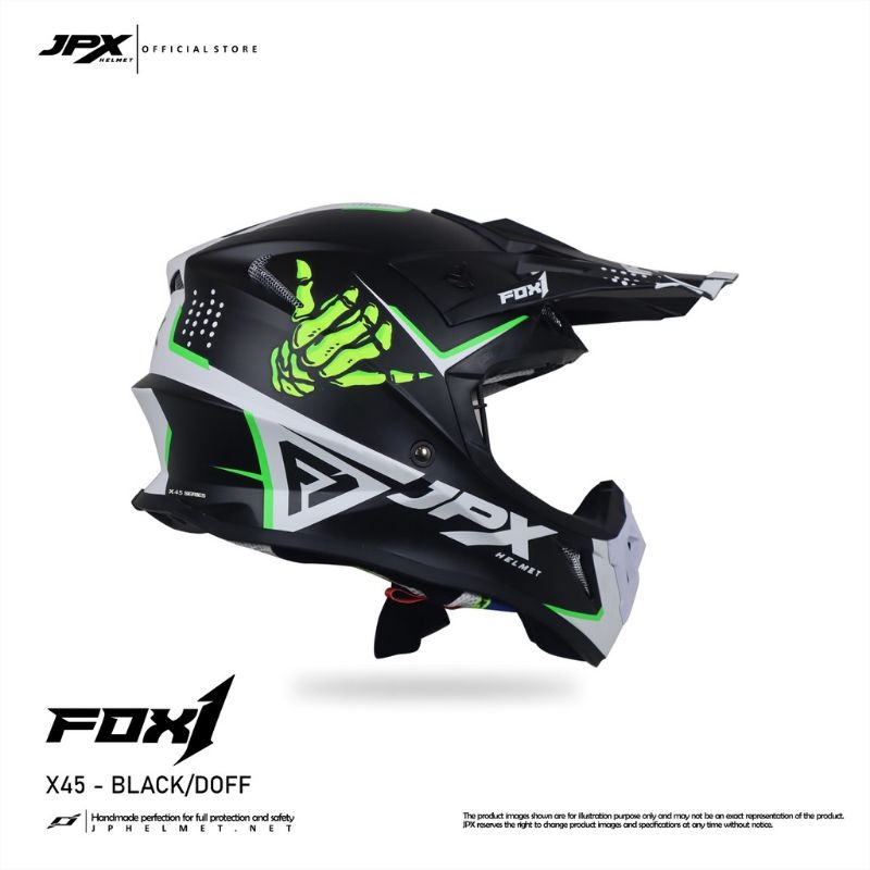 Helm cross JPX X45 Hitam Doff