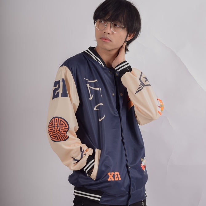 Jaket Varsity Baseball Pria Wanita Motif Tiger Terbaru Vintage Kekinian Jaket Motor Touring Outdoor Travelling Original Distro Premium B4