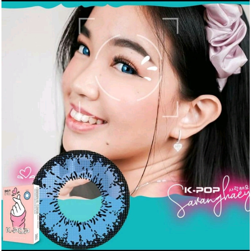 Softlens X2 KPOP Minus 0.50 - 3.00 Dia 16MM / FREE LENSCASE - KASIMURA