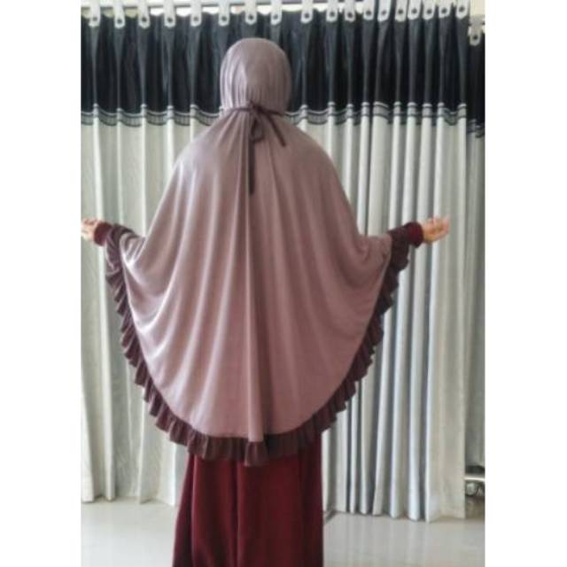 Hijab KCB Panjang depan 110cm Panjang Belakang 125cm / 110X135 Kaos