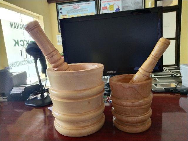 Lumpang Kayu, Tumbukan Kayu, Penumbuk Kayu + Alu