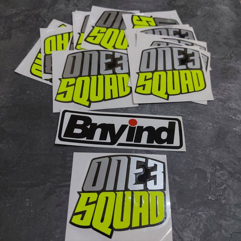 STICKER ONE3 SQUAD CUTTING