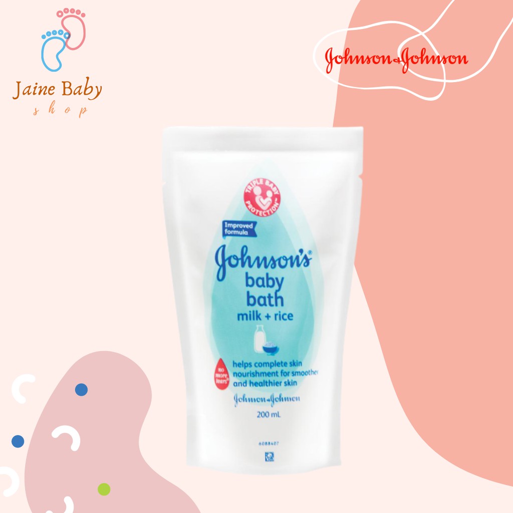 Johnson & Johnson Bath Milk + Rice Reffil