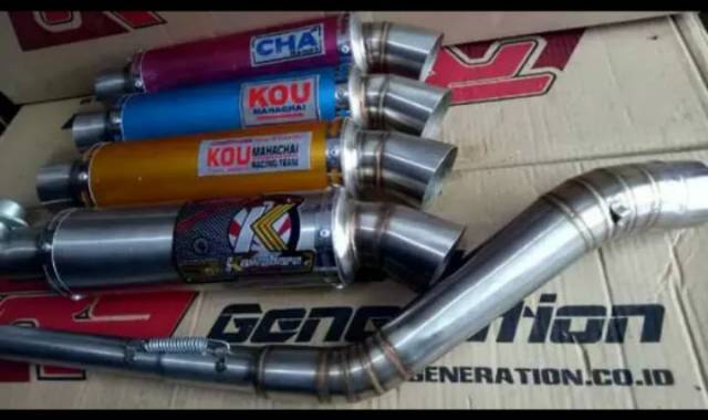 Berkualitas Knalpot Kou Cha Kidal Fulsistem Buat Mx New Old Sonic Vixion Sattia Fu Mx King Dll