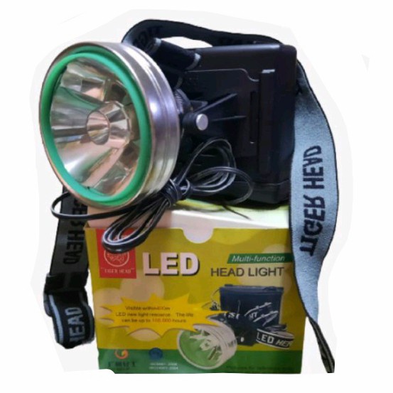 SENTER KEPALA LED TIGER HEAD  / HEADLAMP FLASHLIGHT LAMPU KEPALA + TALI KEPALA