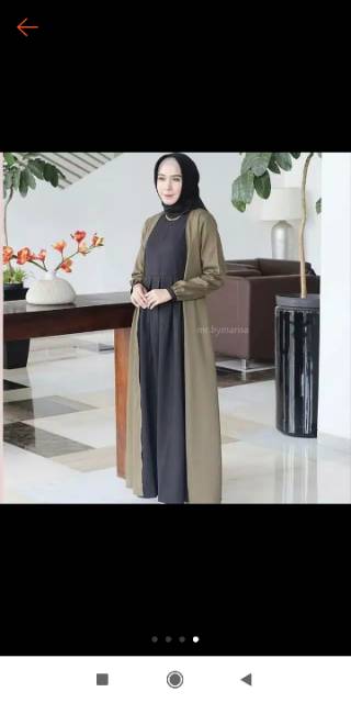 Maxi cardy sabyan  bahan moscrepe fit L