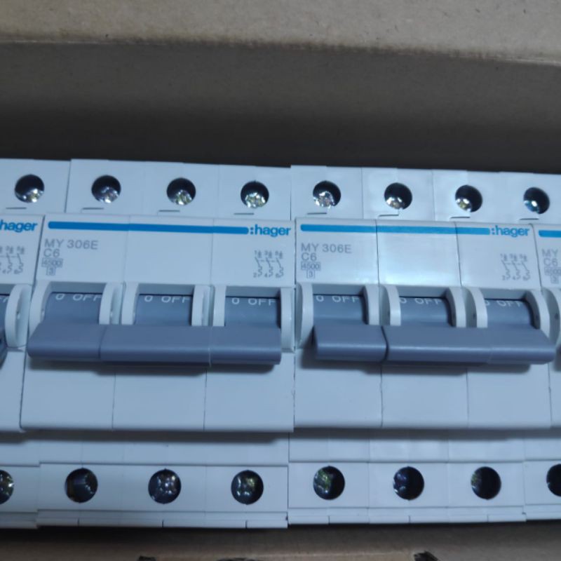 hager mcb 3p 6a