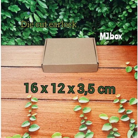 

kardus karton uk 16x12x3,5 cm... die cut kotak aksesoris dll model box earlock kualitas premium
