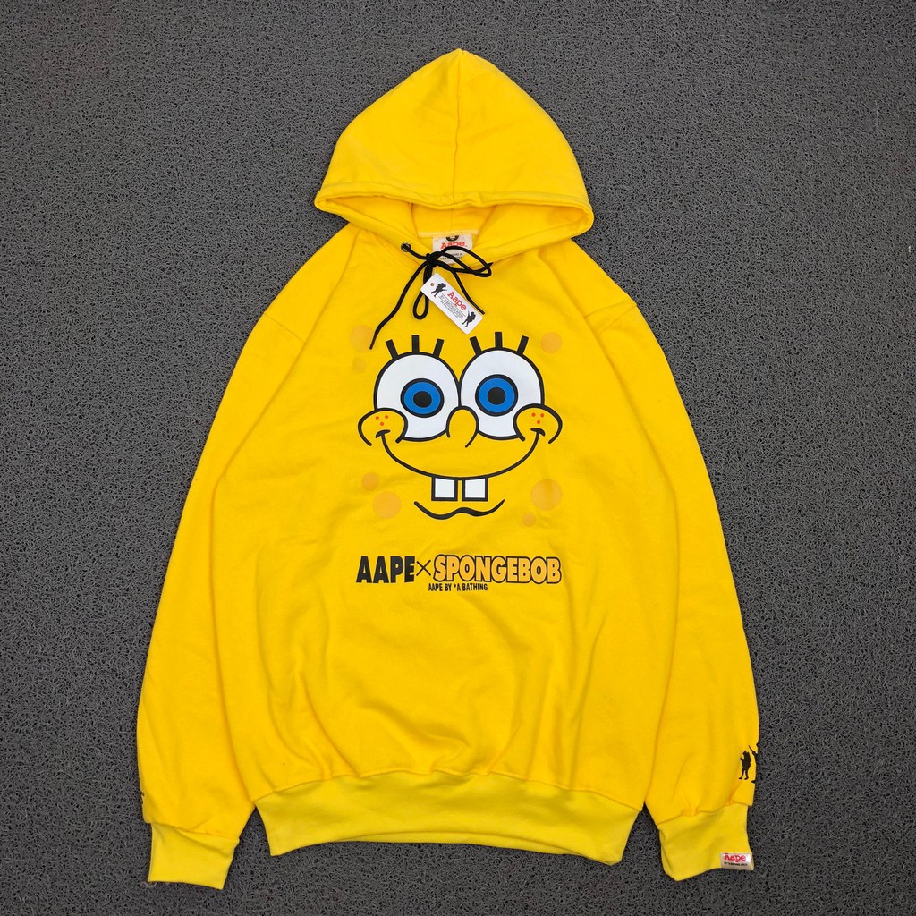 HOODIE A BATHING APE AAPE X SPONGEBOB SQUAREPANTS MIDDLE PRINTED SWEATSHIRT