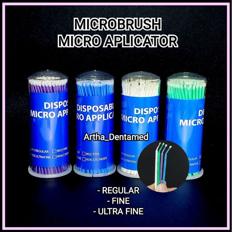 Dental micro aplicator / bonding aplicator / microbrush ( Tabung )