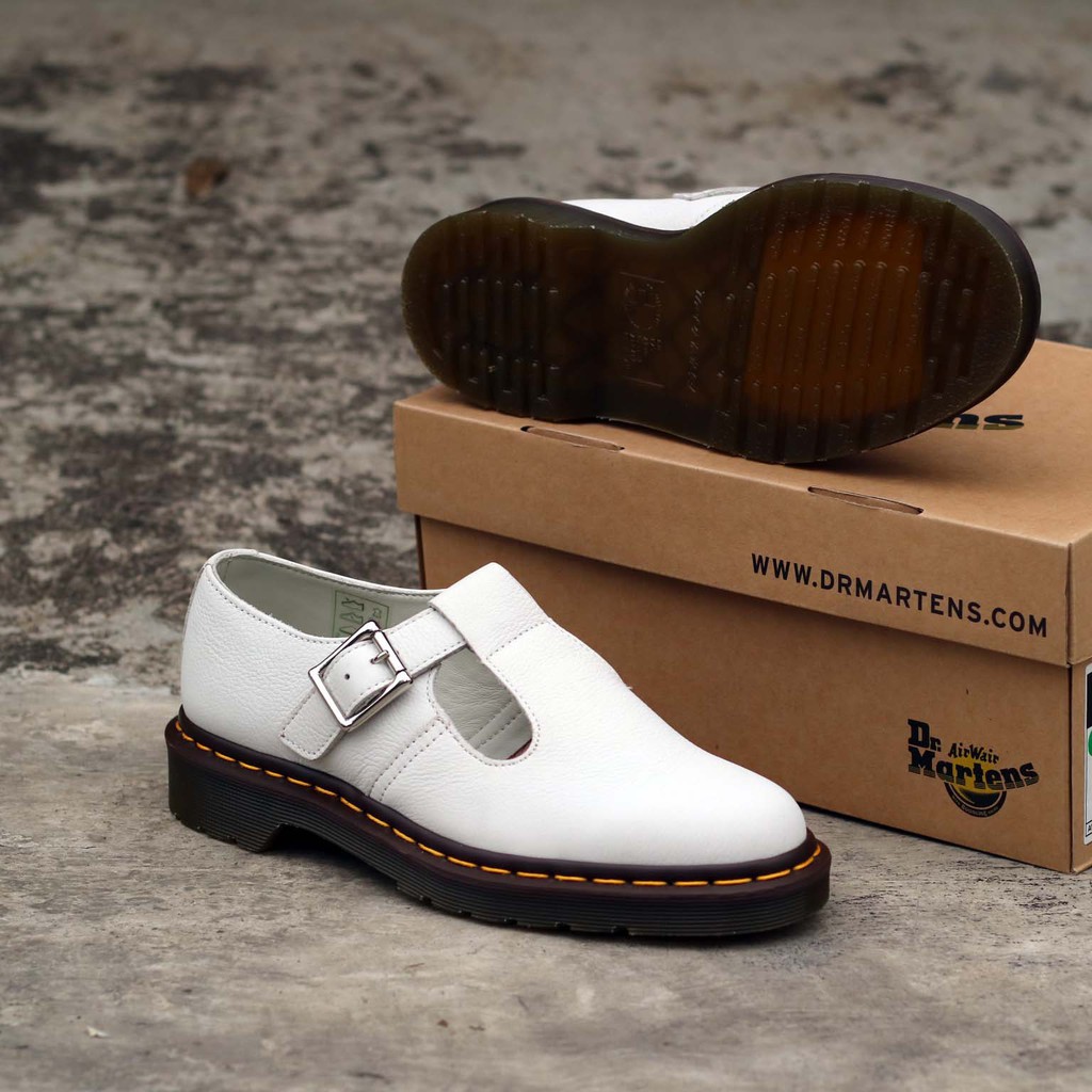 dr martens polley white