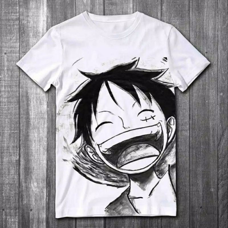 KAOS DISTRO LUFFI FACE ONE PIECE / F3 / KAOS ANIME / KAOS DISTRO