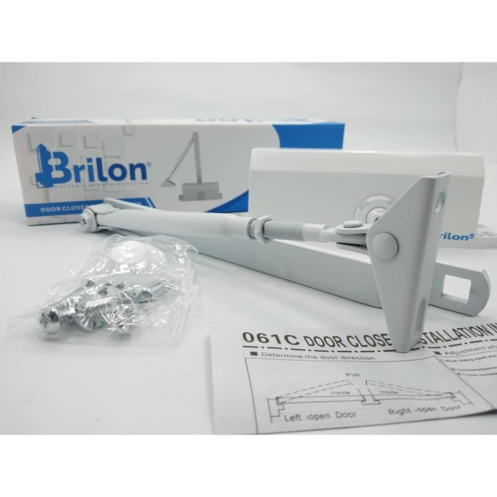 Door Closer White - Alat Penutup Pintu Otomatis