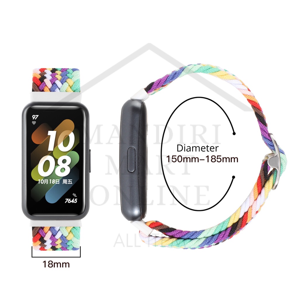 Strap Nylon Huawei Band 7 Tali Pengganti Huawei Band 7 Bahan Nilon Loop