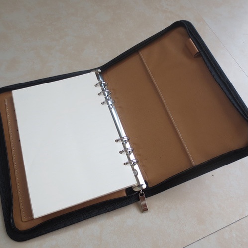 Buku Catatan Binder  Notebook Note Cover Kulit with Kalkulator / Buku Catatan Agenda Planner Jurnal Journal Harian Diary Diari Notebook Notes Kerja / Buku Binder Bergaris Murah Berkualitas Sampul Kulit Pu Desain Elegan Dengan Kalkulator