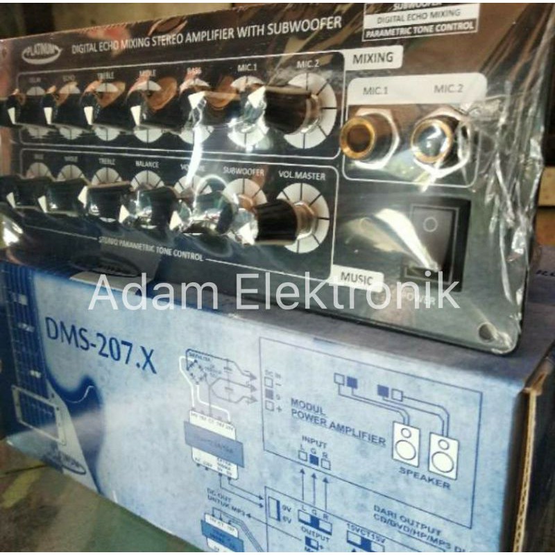 TONE CONTROL KIT SPEAKER AKTIF + 2 MIC DMS-207.X | Shopee Indonesia