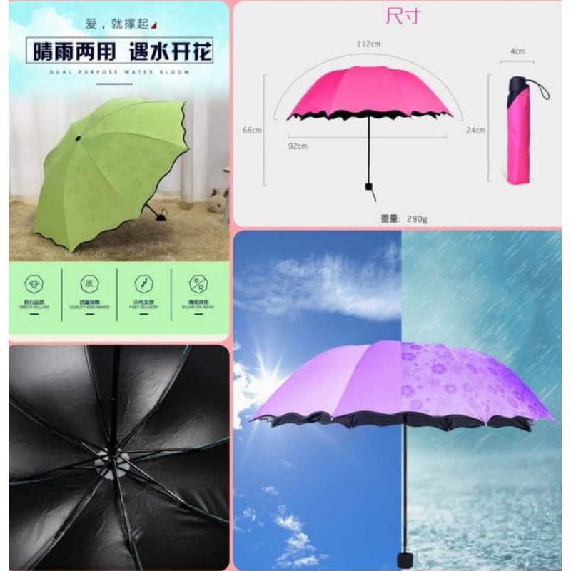 Payung Lipat Ajaib Magic Umbrella 3D Anti UV