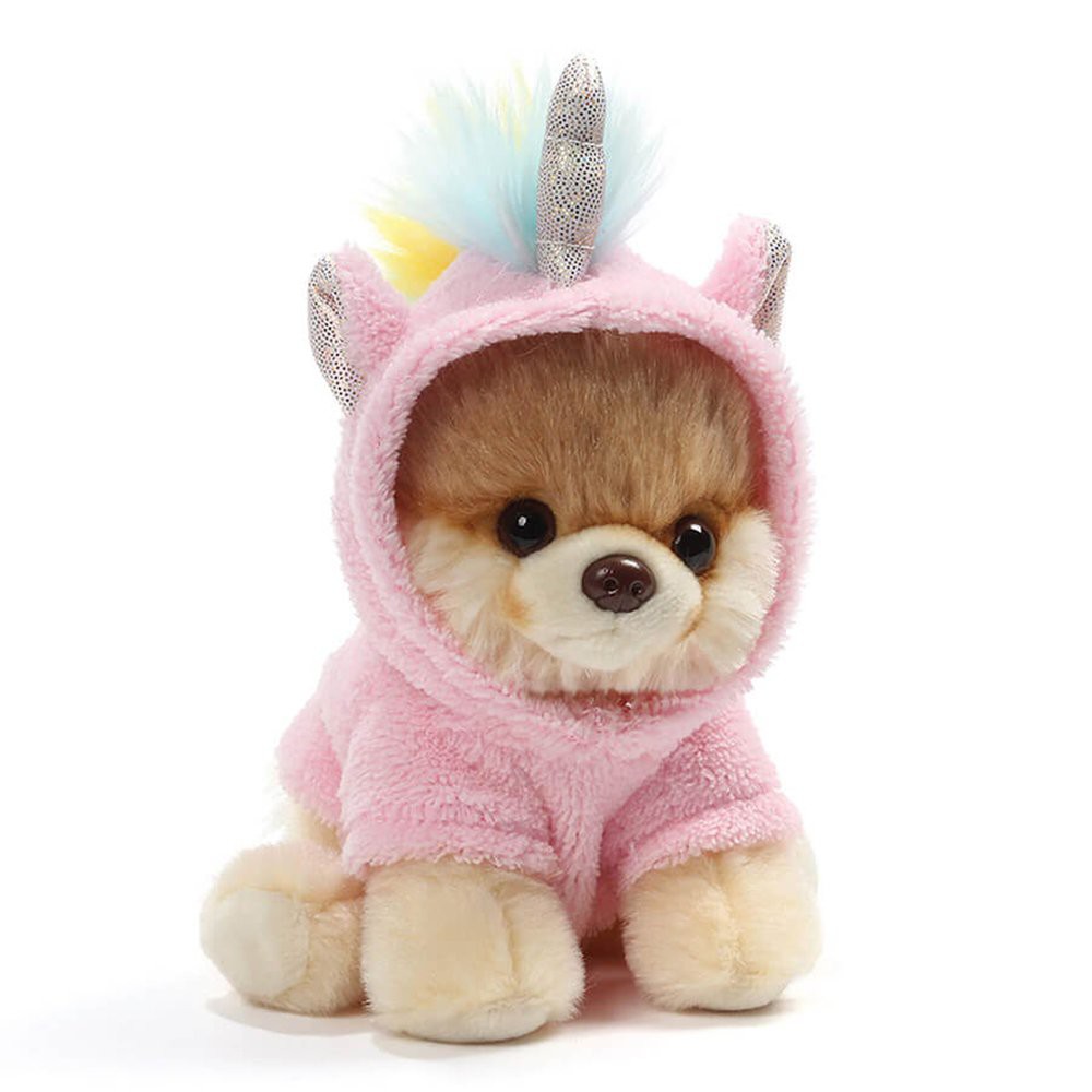 Gund Boo Unicorn Pink Boneka Anjing Pom Unicorn Kostum Shopee