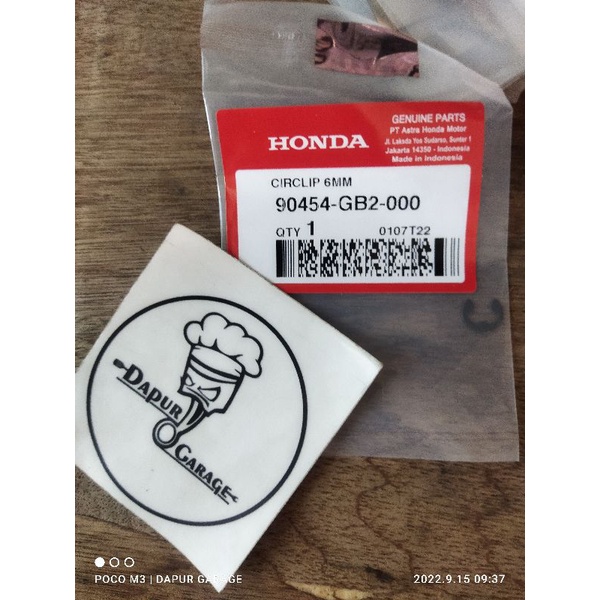 Pengunci Spi 6mm Original Honda