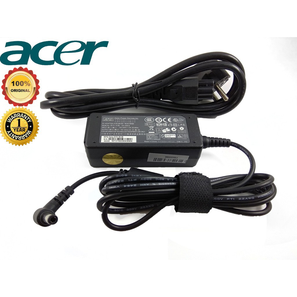 ACER19215517PKP | ADAPTOR ACER 19V 2.1A DC (5.5*1.7) PANJANG + KABEL POWER