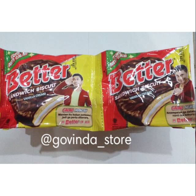 

BATTER SANWICH BISCUIT CREAM VANILA KEMASAN RENCNEG ISI 10PCS