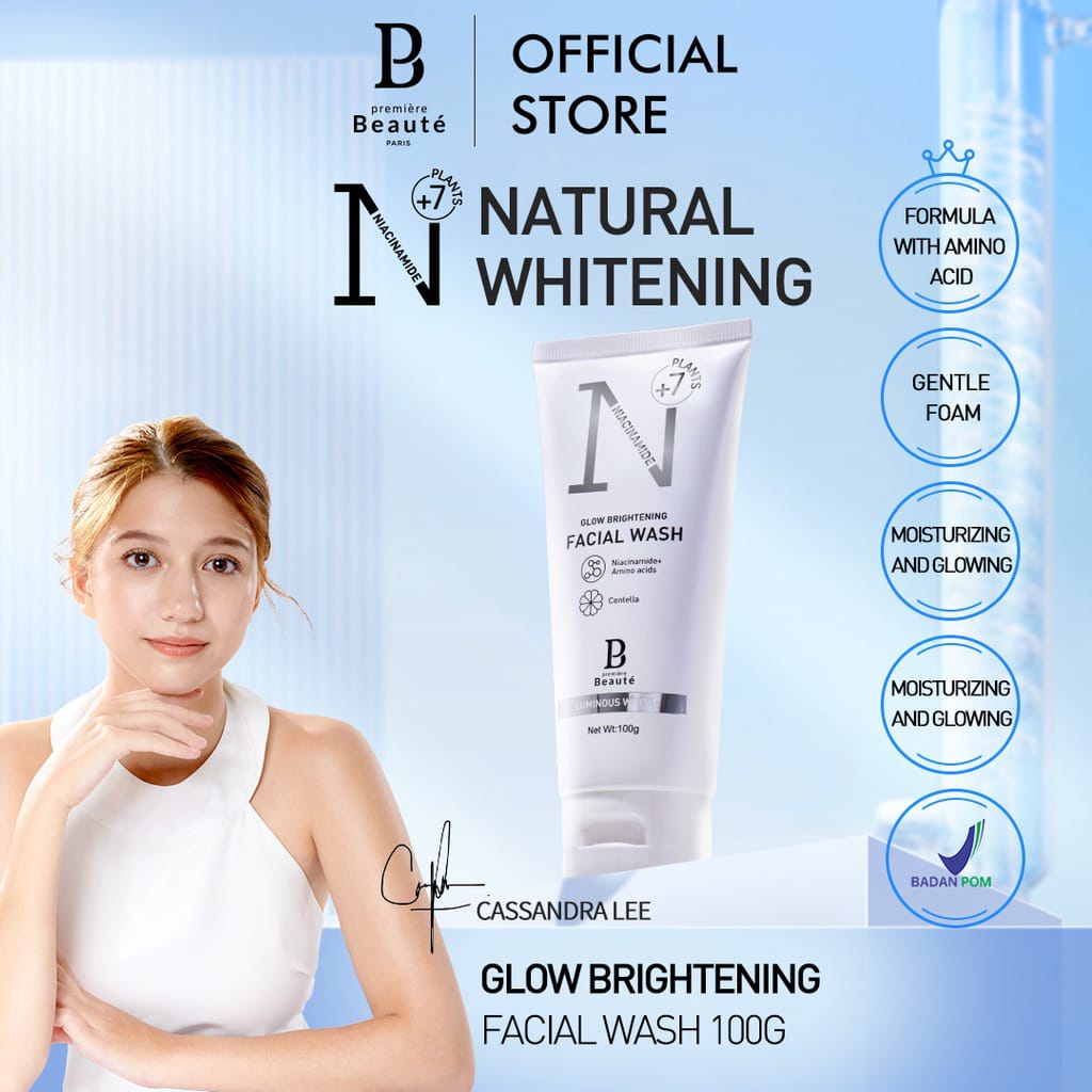 Premiere Beaute Luminous White Glow Brightening Facial Wash 100gr