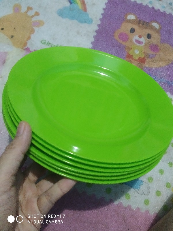 Piring Makan Melamin (6pcs) L Piring Cantik Murah